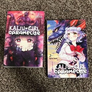 Kaiju Girl Caramelise Manga Volumes 1 and 2